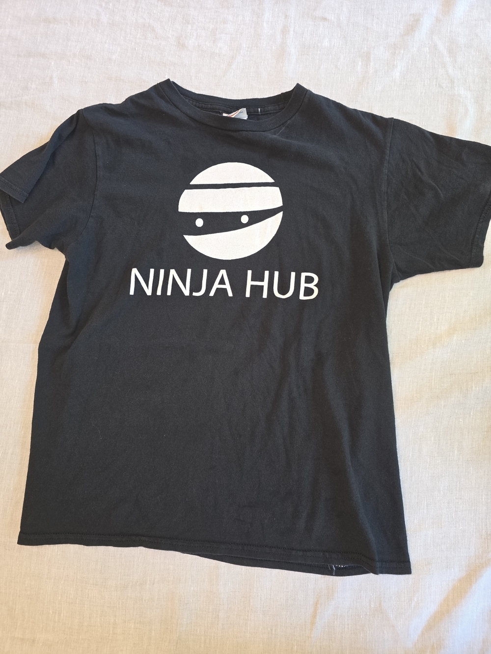 Ninja Hub Black Tee with White Ninja Hub Logo